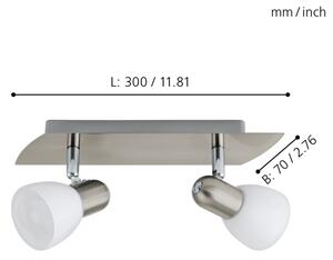 EGLO 90984 - Bodové svítidlo ENEA 2xE14/40W
