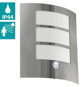 EGLO 88142 - Senzorové venkovní nástěnné svítidlo CITY 1xE27/15W/230V IP44