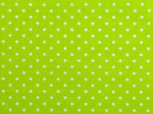 Bavlněná látka puntík METRÁŽ šíře 160 cm - 5 (24) zelená sv