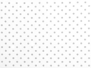 Bavlněná látka puntík METRÁŽ šíře 160 cm - 6 (74) bílá šedá