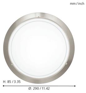 Eglo 32094 - LED Stropní svítidlo PLANET LED/11W/230V 3000K matný chrom