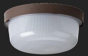 OSMONT ELE50121 ELEKTRA 3 stropní/nástěnné průmyslové plastové svítidlo hnědá / bílá IP54 3000 K 8W LED