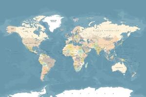 Obraz stylová vintage mapa světa - 60x40 cm