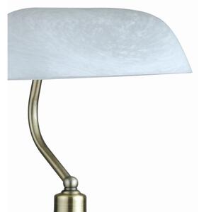 GLOBO 2492 - stolní lampa ANTIQUE 1xE27/60W bílá-patina