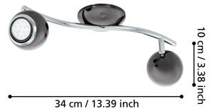 EGLO 31006 - LED Bodové svítidlo BIMEDA 2xGU10/3W LED