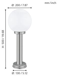 Eglo 30206 - Venkovní lampa NISIA 1xE27/60W/230V IP44