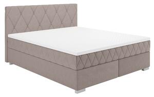 KONDELA Boxspringová postel 160x200, béžovohnědá Taupe, VICENZA