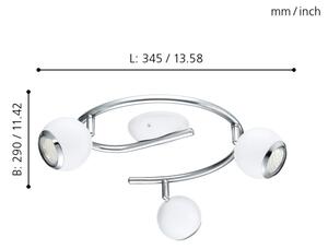 EGLO 31003 - LED Bodové svítidlo BIMEDA 3xGU10/3W LED