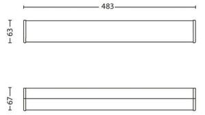 Philips 34059/11/16 - LED Nástěnné koupelnové svítidlo MYBATHROOM FIT 3xLED/2,5W IP44