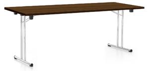 Skládací stůl 200 x 80 cm, ořech