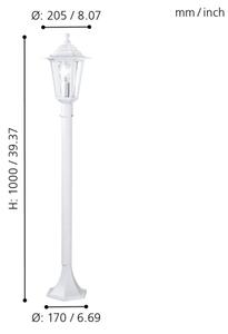 EGLO 22995 - Venkovní svítidlo LATERNA 5 1xE27/60W