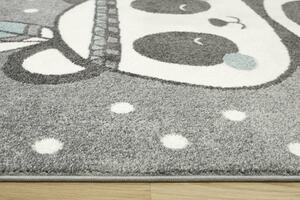 Makro Abra Dětský kusový koberec Lima 9371A Panda Indián šedý modrý Rozměr: 120x170 cm