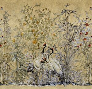 Luxusní vliesová obrazová tapeta s ptáky a rostlinami, Z34953, Elie Saab 2