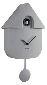 Nástěnné hodiny Modern Cuckoo ABS myší šedá KARLSSON (barva-šedá)