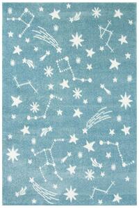 Makro Abra Dětský kusový koberec Lima 9572A Hvězdičky modrý krémový Rozměr: 120x170 cm