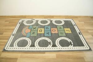 Makro Abra Dětský kusový koberec Lima C260C Uličky šedý Rozměr: 100x150 cm