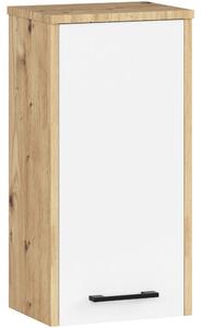 Ak furniture Závěsná koupelnová skříňka Fin 30 cm dub artisan/bílá