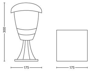Philips 15382/30/16 - Zahradní lampa MYGARDEN CREEK 1xE27/60W/230V IP44