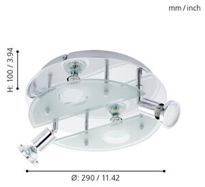 EGLO 93085 - LED Stropní svítidlo CABO 1 4xGU10/3W
