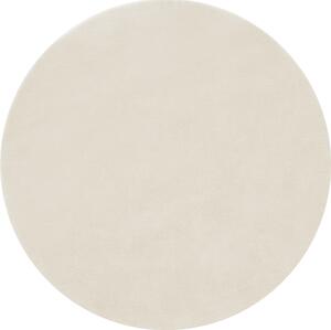 Tectake Koberec s krátkým vlasem Soft Zone - krémová,Ø 120 cm