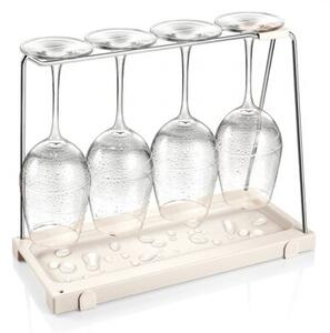 TESCOMA Držák sklenic na víno s odkapávačem FlexiSPACE 330 x 148 mm