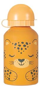 Oranžová dětská láhev na pití Sass & Belle Leopard, 250 ml