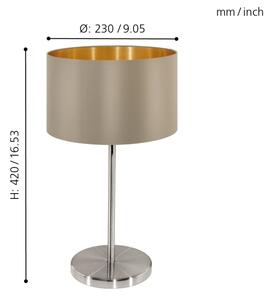 Eglo 31629 - Stolní lampa MASERLO 1xE27/60W/230V