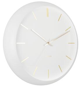 Nástěnné hodiny Globe bílé, Design Armando Breeveld KARLSSON (Barva - bílá)