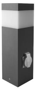 Venkovní senzorová lampa se zásuvkou GARD 1xE14/60W/230V IP44