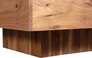Konferenční stolek laryna 80 x 80 cm hnědý