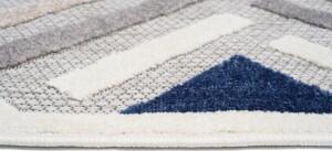 Makro Abra Moderní kusový koberec AVENTURA ED37B šedý modrý Rozměr: 80x150 cm