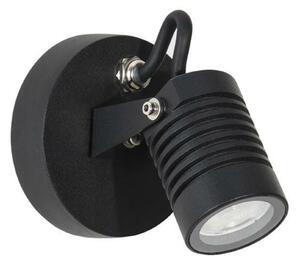 NOVA LUCE venkovní nástěnné svítidlo FEND černý hliník a sklo LED 5W 3000K 100-240V 21st. IP65 9971451