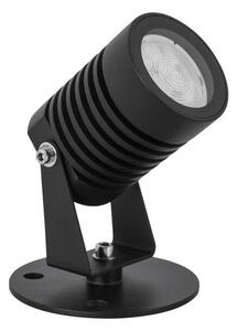 NOVA LUCE venkovní nástěnné svítidlo FEND černý hliník a sklo LED 5W 3000K 100-240V 21st. IP65 9271431