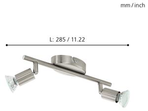 Eglo 92596 - LED bodové svítidlo BUZZ 2xGU10/2,8W/230V