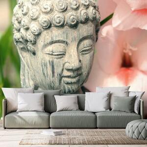 Fototapeta socha Budhy v Zen zahradě - 450x300 cm