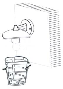 Eglo 93098 - LED Venkovní nástěnné svítidlo ALORIA 1xE27/8,5W/230V IP44