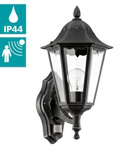 Eglo 93458 - Venkovní nástěnné svítidlo s čidlem NAVEDO 1xE27/60W/230V IP44