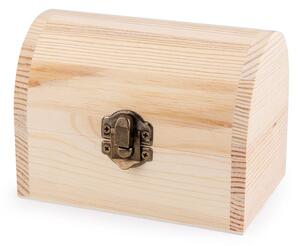 Dřevěná krabička k dozdobení truhla - přírodní