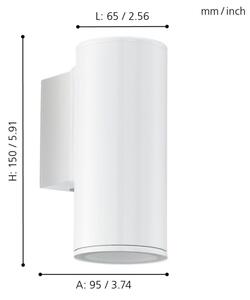 Eglo 94099 - LED Venkovní osvětlení RIGA 1xGU10/3W/230V IP44