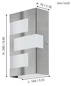 Eglo 94086 - LED venkovní osvětlení RALORA 3xLED/2,5W/230V IP44