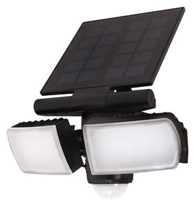 Solight LED solární osvětlení se senzorem, 8W, 600lm, Li-on, černá WO772
