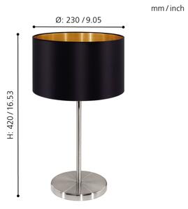 Eglo 31627 - Stolní lampa MASERLO 1xE27/60W/230V