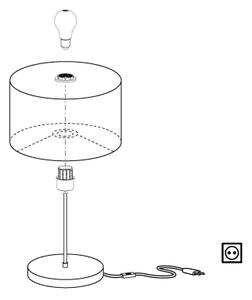Eglo 31631 - Stolní lampa MASERLO 1xE27/60W/230V