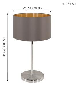 Eglo 31631 - Stolní lampa MASERLO 1xE27/60W/230V