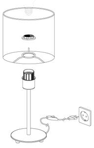 Eglo 31595 - Stolní lampa PASTERI 1xE27/60W/230V