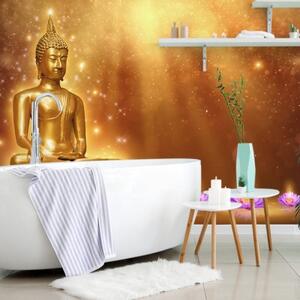 Samolepící tapeta zlatý Buddha - 300x200 cm