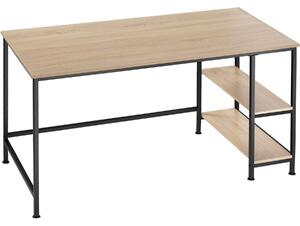 Tectake Počítačový stůl Canton 120x60x75,5cm - Industrial světlé dřevo, dub Sonoma