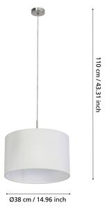 Eglo 31571 - Lustr na lanku PASTERI 1xE27/60W/230V