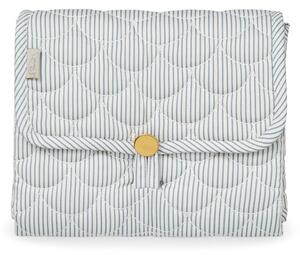 Prošívaná přebalovací podložka Classic Stripes Blue