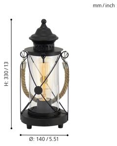 Eglo 49283 - Stolní lampa BRADFORD 1xE27/60W/230V